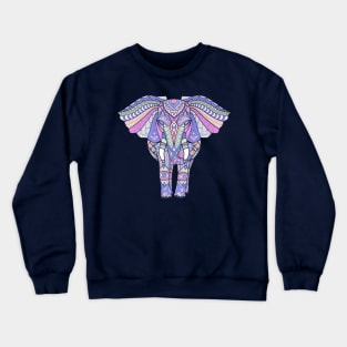 Pretty Tribal Elephant Art Crewneck Sweatshirt